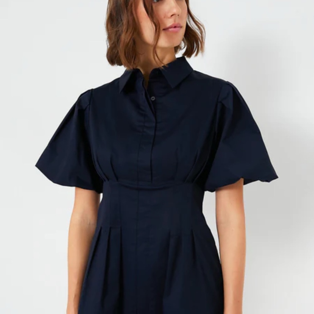 Tuckernuck Navy Dress with Button Detail